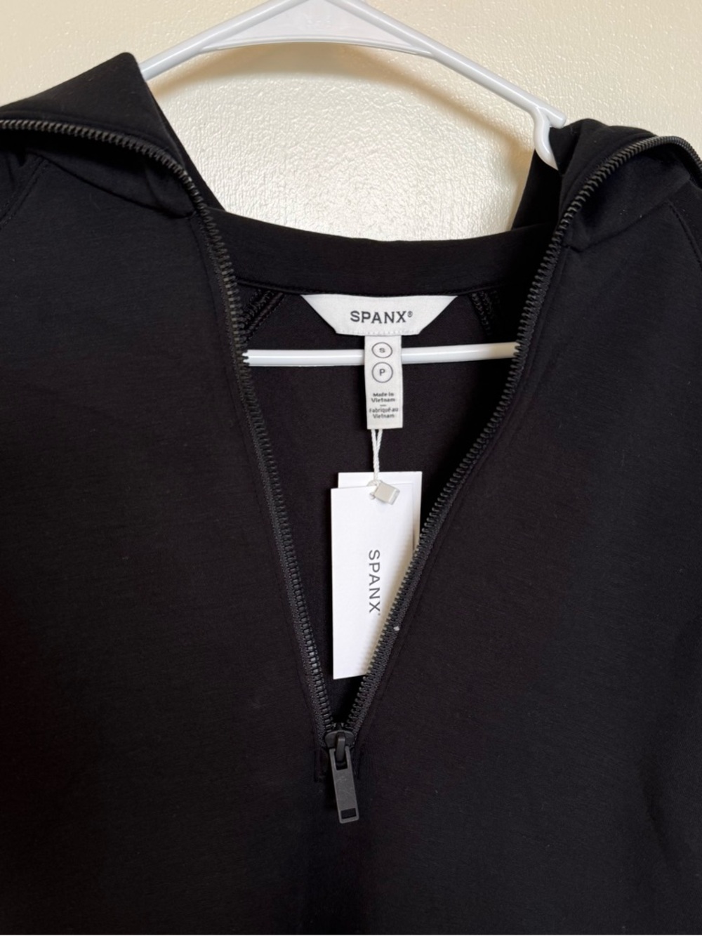 SPANX Black Half-Zip Dress